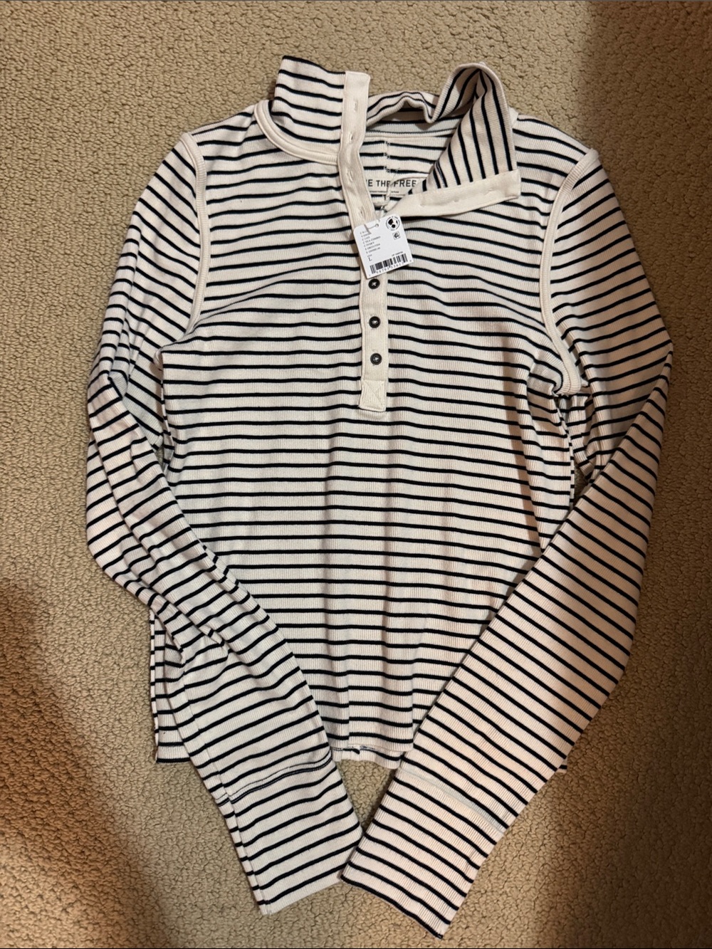 Free people striped Henley